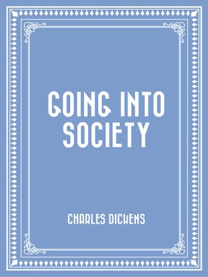 cover image of Going into Society